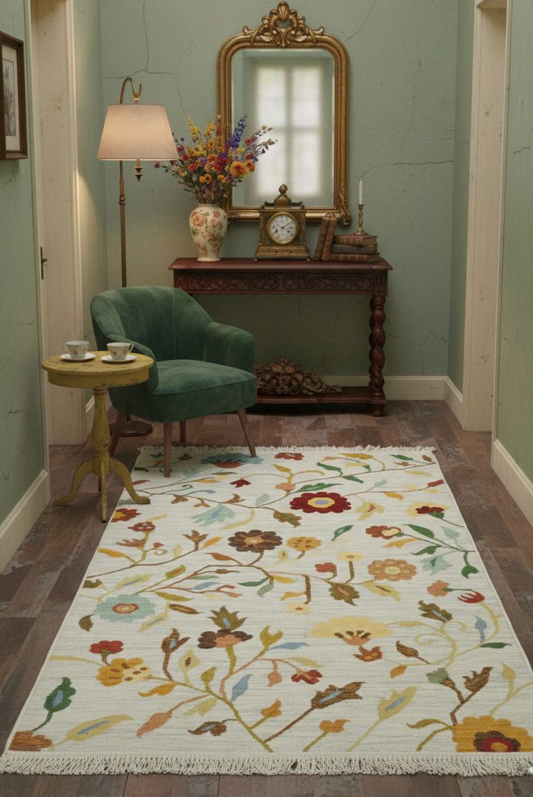 Autumn in Bloom Dhurrie Rugs