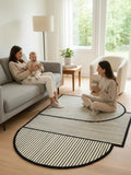 The Zebra’s Blueprint Irregular Rugs