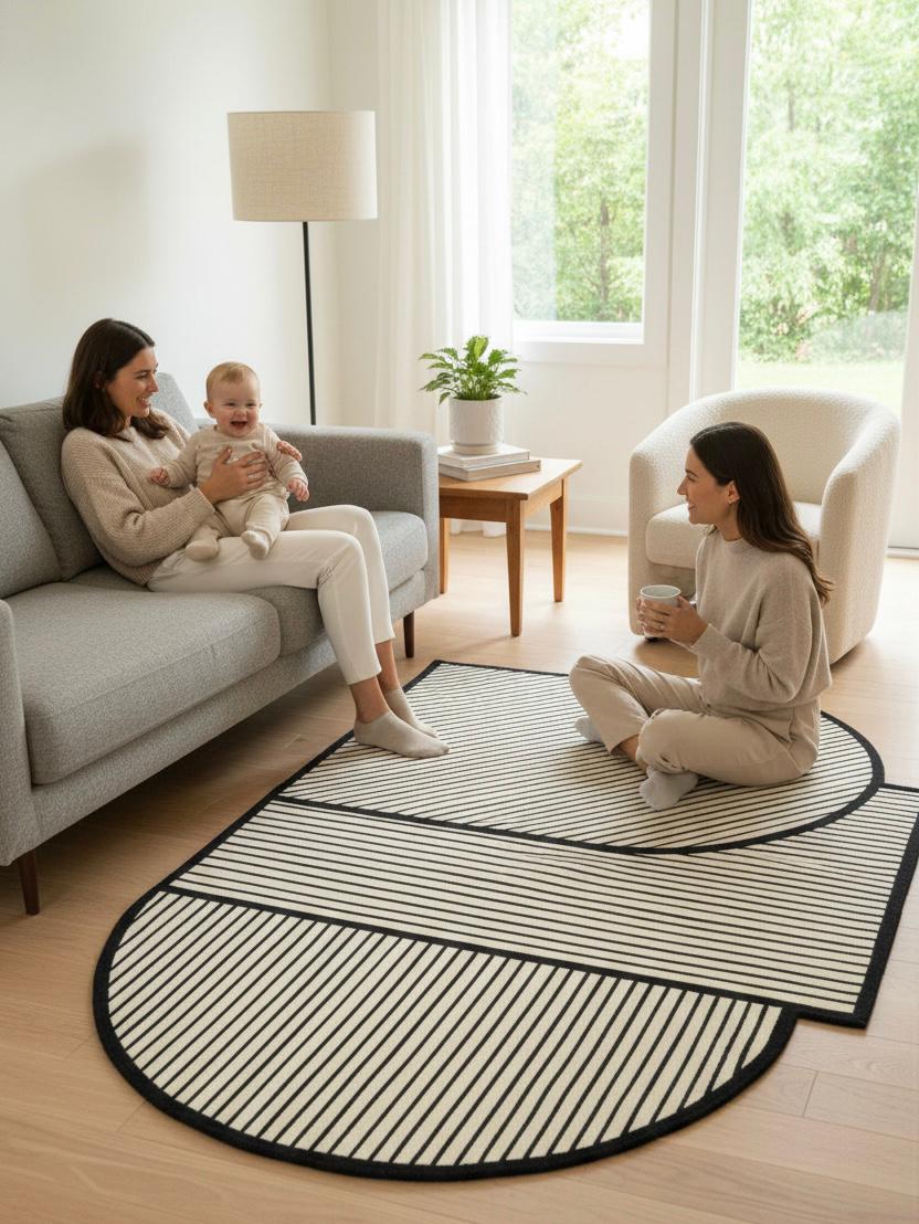 The Zebra’s Blueprint Irregular Rugs