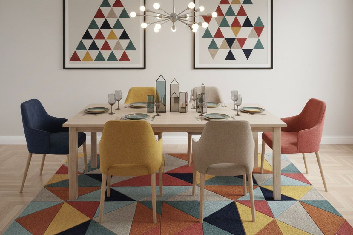 Prismatic Geometry Handtufted Rugs