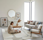 Soft Stone Geometry Handtufted Rugs