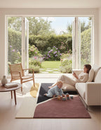 Color Block Path Handtufted Rugs