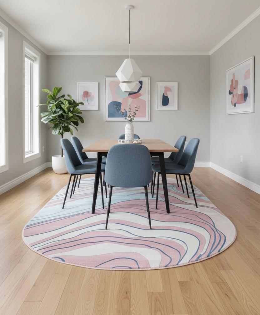 The Serene Oval Irregular Rugs
