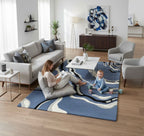 Cobalt Currents Handtufted Rugs