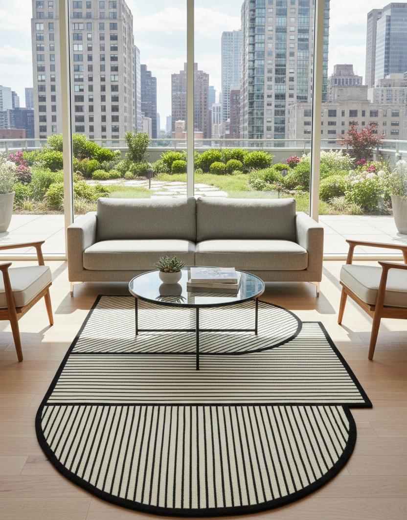 The Zebra’s Blueprint Irregular Rugs