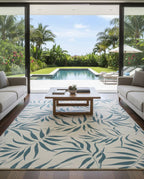Breeze Leaf Pattern Area Rug