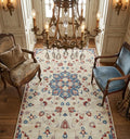Floral Medallion Tufted Rug
