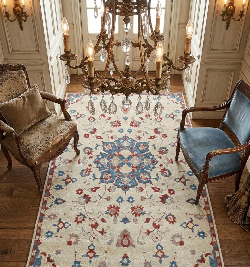 Floral Medallion Tufted Rug