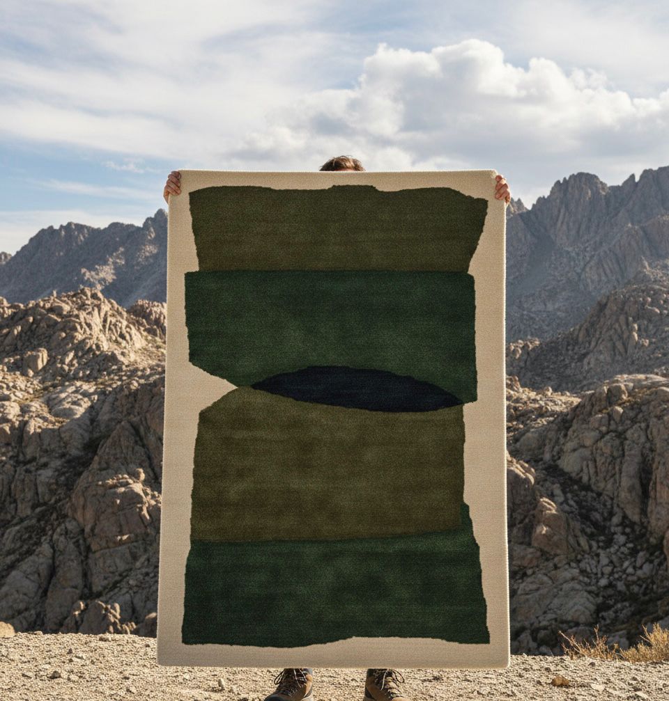 Mossy Strata Handtufted Rugs