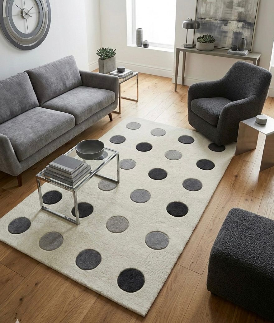 Polka Dot Handtufted Rugs