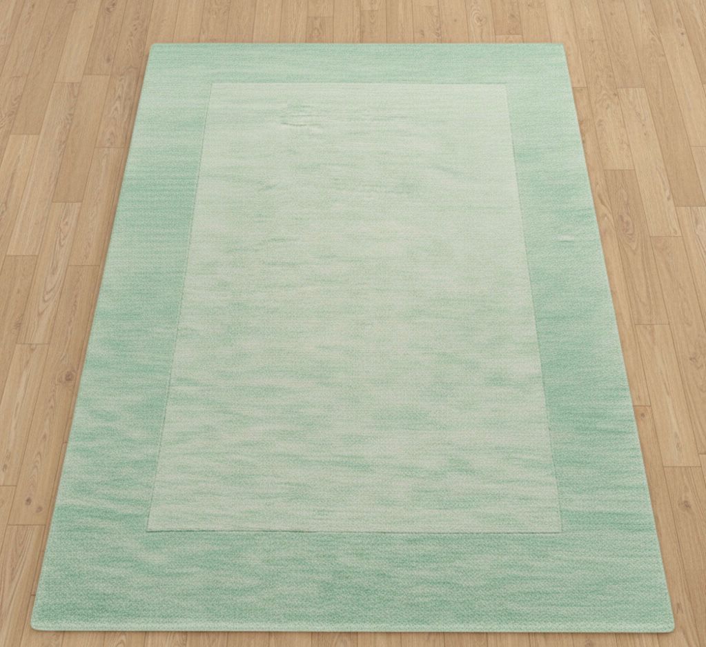 Serene Mint Border Rug