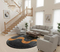 The Amber Current Round Rugs