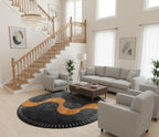The Amber Current Round Rugs