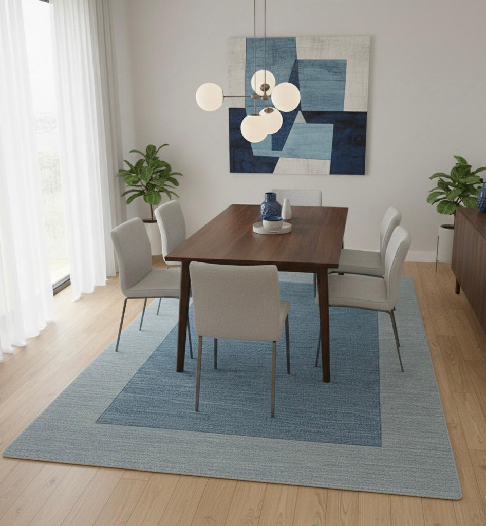The Blue Border Handtufted Rugs