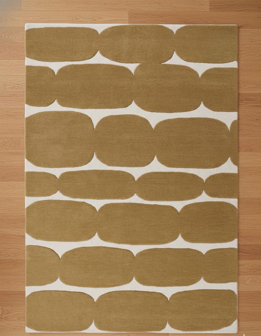 Mustard Mosaic Handtufted Rugs