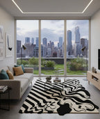 Monochrome Melt Irregular Rugs