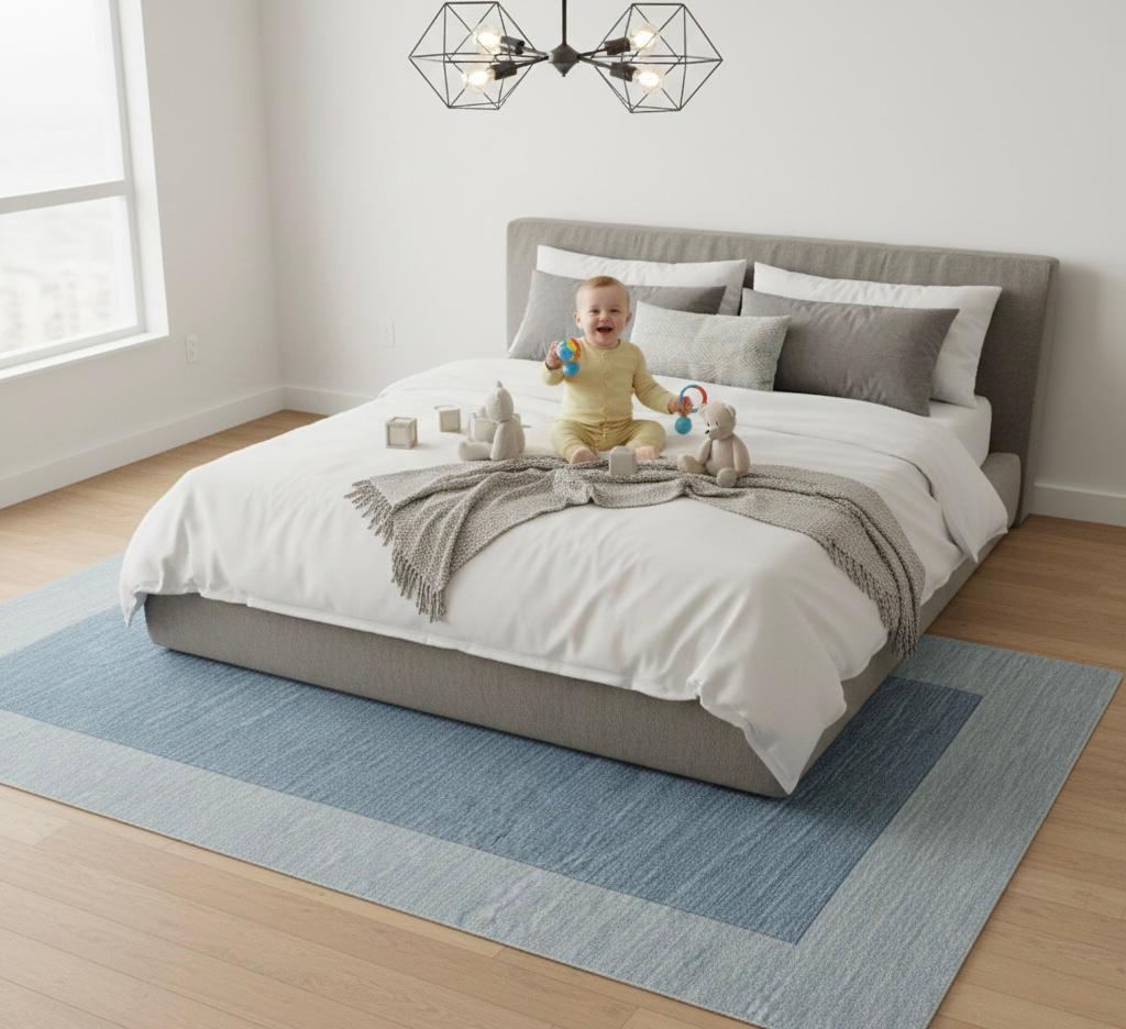 The Blue Border Handtufted Rugs