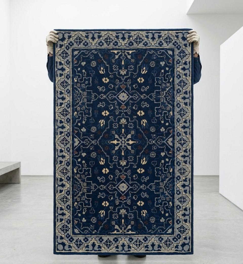Midnight Indigo Persian Handtufted Rugs