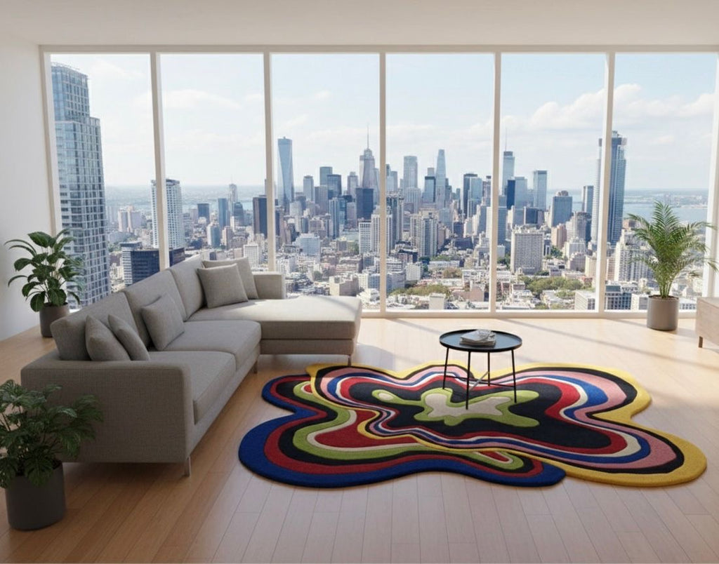 The Cosmic Spill Irregular Rugs