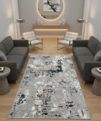 Modern grey&blue Turkish imported rugs